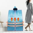 thumbnail image 5 of Miumaeov Personal Sauna Home Sauna Lightweight Portable Personal Steam Sauna Spa for Relaxation at Home 99 Minute Timer 1000 Watt Steam Generator Chair Included, 5 of 7
