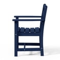 thumbnail image 4 of WestinTrends Ashore Outdoor HDPE Patio Classic Dining Arm Chair, Navy Blue, 4 of 9