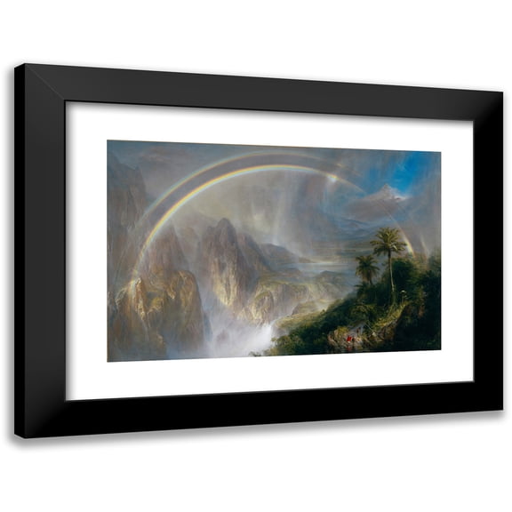 Frederic Edwin Church 14x11 Black Modern Framed Museum Art Print Titled - Rainy Season in the Tropics
