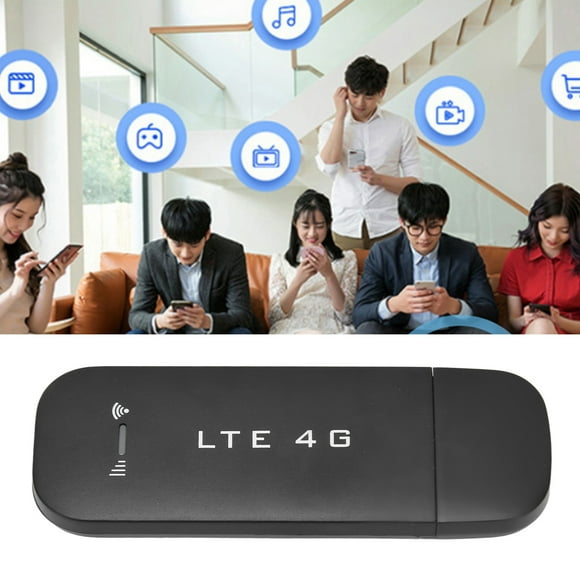 LTE 4G USB Modem, Up To 10 Connection Devices Fast and Stable 150Mbps Safety 4G Mobile WiFi Hotspot for Tablets White,Black