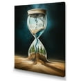 thumbnail image 2 of DESIGN ART Designart "Hyperealistic Hour Glass Ii" Surrealism Landscape Canvas Print 16 in. wide x 32 in. high, 2 of 5