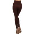 thumbnail image 2 of K-Cliffs Women's Super Stretchy High Waist Leggings, 5" Waistband, One Size, Coffee, 2 of 3