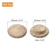 thumbnail image 2 of Wood Plugs, 100 Pack 18 x 12 mm - Red Oak Wood Button Top Plugs, Screw Hole Covers for Stair Chair Craft Furniture, 2 of 6