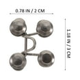 thumbnail image 5 of WRISTBIQUE Jeans Button Tighteners Waist Adjustment 4 Sets Metal Black, 5 of 8