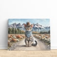 thumbnail image 3 of Welcome Fall Western Cowboy Manx Enjoys Majestic Autumn Horizontal Matte Canvas Poster Cat Lover Kitten Owner Gifts Wall Art Home Decor - 01007, 3 of 5