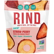 Rind Snacks Straw-Peary Skin-On Dried Fruit, 12 Ounce