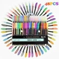 thumbnail image 1 of Dsseng Ensemble de Stylos Gel Couleurs Assorties Encre 1 mm 48 Unités, 1 of 9
