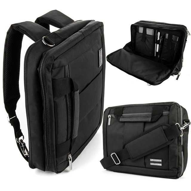 Water Resistant Protective Expandable Laptop Backpack Shoulder Messenger Cover for Lenovo Thinkpad Yoga 12, HP Pavilion