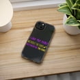 thumbnail image 5 of DistinctInk Clear Hybrid Case for Apple iPhone 14 Pro (6.1" Screen) - Without Dark We'd Never See Stars - Slim Profile Design, 5 of 9