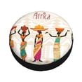 thumbnail image 3 of Easygdp Black African Woman Wheel Sun Guard, Spare Tire Cover,Universal Trailer Suv Truck Camper Travel,Easy To Install And Remove -15 Inch, 3 of 9