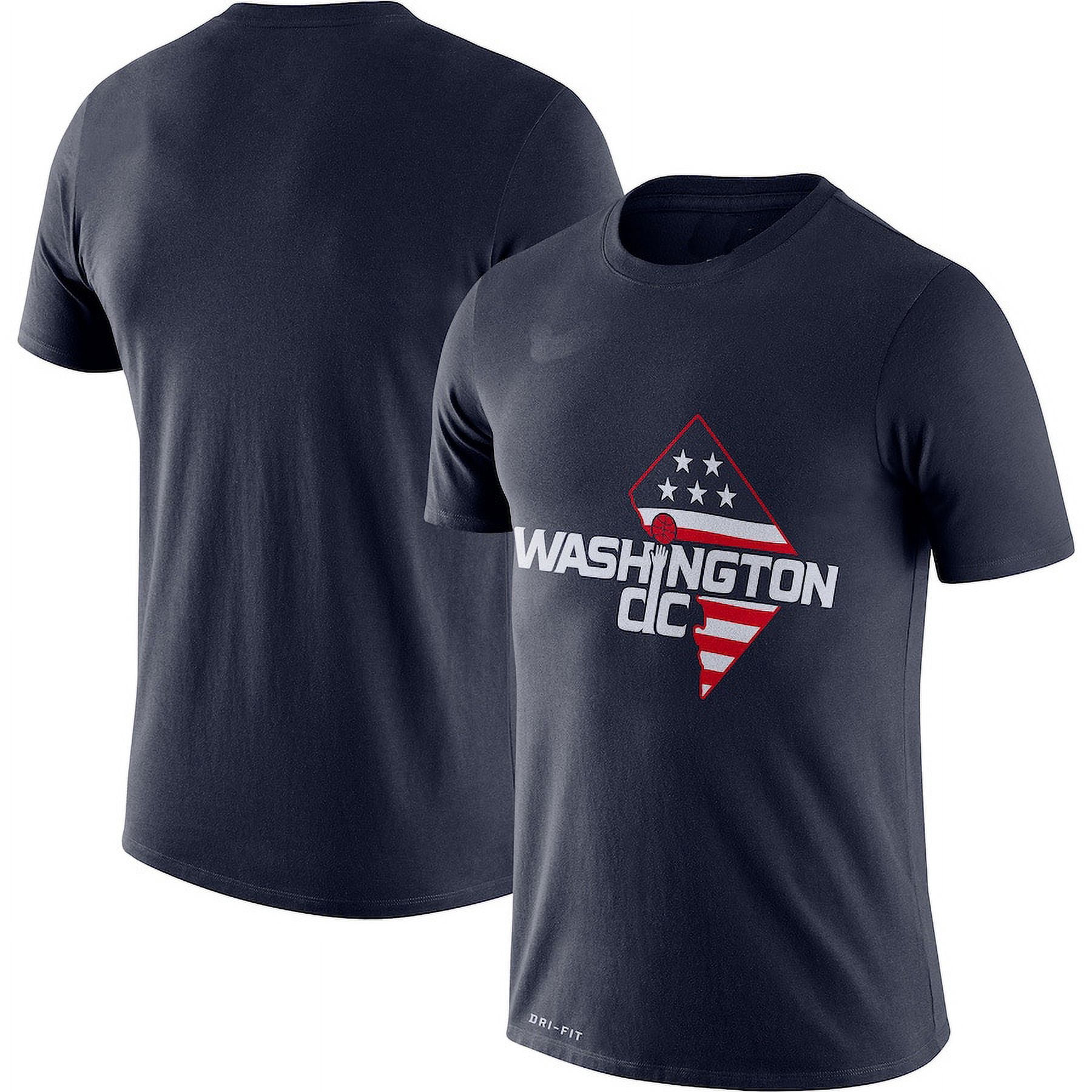 NBA Basketball Washington Wizards Statement Edition Name and Number Performance Cotton T-Shirt