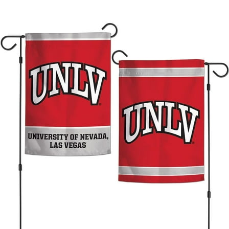 UNLV Rebels 12.5” x 18" Double Sided Yard and Garden College Banner Flag is Printed in The USA
