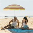 thumbnail image 4 of Gymax Parasol de Plage Portable pour Patio de 6,5 Pi, Ajustable, 4 of 9