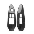 thumbnail image 5 of SecosAutoparts 2PCS Carbon Fiber Interior Window Lift Panel Trim Compatible with Nissan 370Z 2009-20, 5 of 7
