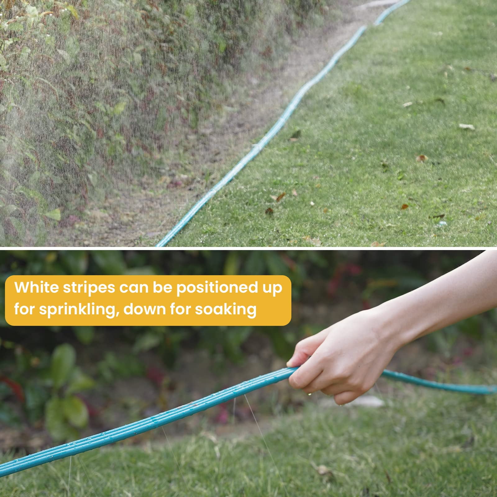Sprinkler Soaker Hose 25 Ft For Garden Lawn Watering With Stakes