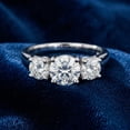 thumbnail image 4 of Pompeii 1 1/4ct Three Stone Diamond Engagement Ring Platinum (G/H,I1), 4 of 5