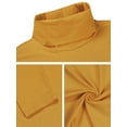 thumbnail image 6 of INSPIRE CHIC Men's Pullover Turtle Neck Long Sleeves Stretchy Slim Fit Tops 40 Dark Yellow, 6 of 7