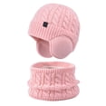 thumbnail image 4 of Enyan Kids Winter Hat Unisex Boys Girls Warm Thick Fleece Lined Knit Beanie with Earflaps, 4 of 4