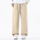 thumbnail image 3 of Pantalones de trabajo de longitud completa para hombre, de color liso, con bolsillos, de pierna recta, 3 of 5