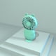 thumbnail image 3 of Ventilador de mano Yuarrent con soporte para teléfono Electrodomésticos verde, 3 of 6