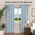 thumbnail image 4 of TRAHOO-Curtain Rods 28-48 Inch, 59-inch Rod Adjustable Length Heavy Duty, Decorative Finials, Silver, 4 of 4