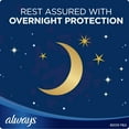 thumbnail image 3 of Always Ultra Thin Overnight Pads, Unscented, Size 4, 76 Ct, 3 of 9