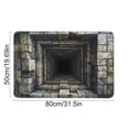 thumbnail image 2 of 3D Optical Illusion Rug, Stereoscopic Visual Effect Entrance Door Mat, Household Absorbent Non Slip Foot Mat, Dirt Proof Mat, Bathroom Non Slip Mat, Front Door Mat for Bedroom, Living Room, 2 of 5