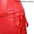 thumbnail image 4 of Ensemble Corset Steampunk en Faux Cuir Punk Rock pour Femmes, Bustier en Acier Rétro Gothique avec Jupe, 4 of 6