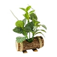 thumbnail image 5 of WLPZXP Artificial Potted Green Plants Greenery with Wooden Trunk Pot Bonsai Mini Potted Style V, 5 of 7