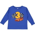 thumbnail image 3 of Inktastic Number Three Race Car Boys or Girls Long Sleeve Toddler T-Shirt, 3 of 5