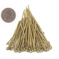 thumbnail image 2 of The Bead Chest Brass 21 Gauge 1.5 Inch Eye Pins (Approx 100 pieces), 2 of 3