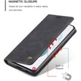 thumbnail image 4 of Wallet Case for Samsung Galaxy S21 Plus 5G, Premium PU Leather Case Vintage Matte Wallet Flip Cover [Card Slots] [Magnetic Closure] Stand Function Folio Shockproof Full Protection - Black, 4 of 7