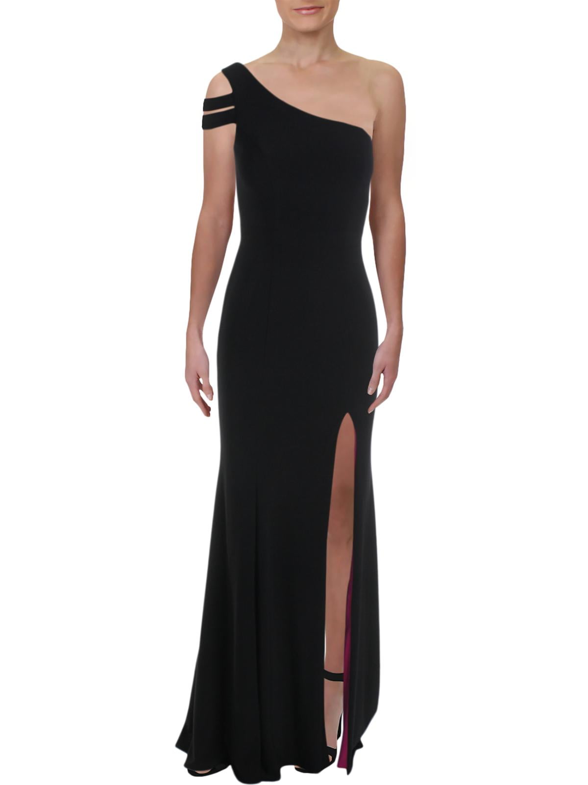 xscape one shoulder sequin gown