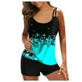 thumbnail image 1 of Women‘S Tankini Large Bikini Digital Suspender Beach Split Swimsuit, 1 of 3