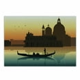 thumbnail image 1 of Romantic Cutting Board, People in Gondolas Venice City of Historical Importance Abstract Illustration, Decorative Tempered Glass Cutting and Serving Board, Small Size, Multicolor, by Ambesonne, 1 of 1