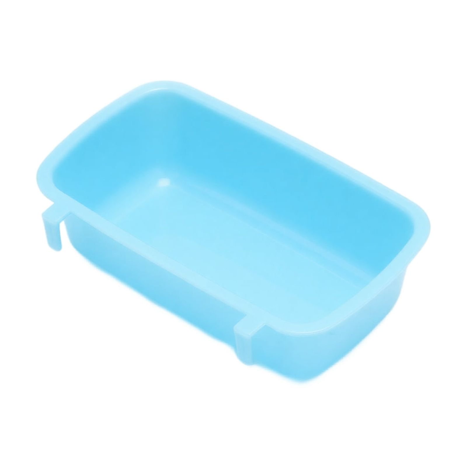 Hanging Plastic Bird Cage Feeder Small Pet Food Bowl Clip On Feeding Trough for Parakeet Budgie Finch Canary Cage Use