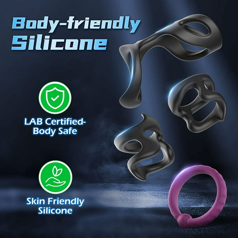 Silicone Penis Rings,Amovibe Male Sex Toys Penis Ring Set with 7 Different  Sizes Penis Rings for Men, Male Sex Toys, Penis Sleeve, Adult Sex Toys &  Games for Men or Couples -