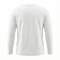 thumbnail image 5 of Men's Long Sleeve T-Shirts Lightweight Super Soft Athletic Crew Neck Tees for Running Lounging Casual Workout White, 5 of 6