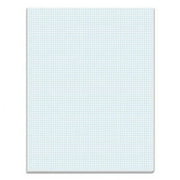 2PK TOPS Quadrille Pads, Quadrille Rule (8 sq/in), 50 White 8.5 x 11 Sheets (33081)