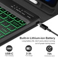 thumbnail image 4 of Funda con teclado SENGBIRCH para iPad Pro de 12,9 pulgadas (3.ª y 6.ª generación), color negro, 4 of 8