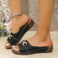 thumbnail image 7 of Orthopedic Sandals for Women Comfortable Beach Orthotic Sandals with Arch Support Black 6.5, 7 of 7
