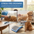 thumbnail image 6 of LAPTOM MAX Dog Brush and Dog Comb Set for Dogs and Cats Double Sided Dematting Shedding Blue 3Pcs, 6 of 7