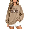 thumbnail image 3 of Football Mom Crewneck Sweatshirt Casual Pullover, 3 of 6