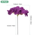 thumbnail image 3 of Uxcell 40 Paquete de Flores de Hortensia de Seda para Decoración del Hogar Púrpura, 3 of 7