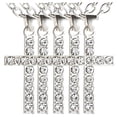thumbnail image 1 of Cadena Catolicos SacredDiamon04 5Pzas Plata Collar Cruz Dije 1.5x2cm Metal., 1 of 4