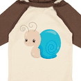 thumbnail image 4 of Inktastic Adorable Blue Snail Boys or Girls Long Sleeve Baby Bodysuit, 4 of 5