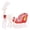 White, Red, variant on Nextay Lighted Christmas Reindeer & Santa Sleigh Set, 180 Warm LED Lights, Durable Build for Indoor & Outdoor Use,Gold-Red