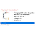 thumbnail image 2 of Parking Light Bulb Socket - Compatible with 1993 - 1994 Ford Explorer, 2 of 2