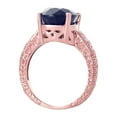 thumbnail image 2 of Galaxy Gold 14k Solid Rose Gold Filigree Solitaire Design Ring with Oval Natural Sapphire 5278 (9), 2 of 2