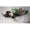 thumbnail image 2 of Collections Etc 3D Sculpted Flying Bald Eagle Wall Shelf, Black, 2 of 2